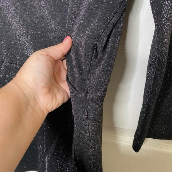 NWT n:Philanthropy Fire Sparkle Long-Sleeve Romper in Black - Picture 14 of 15